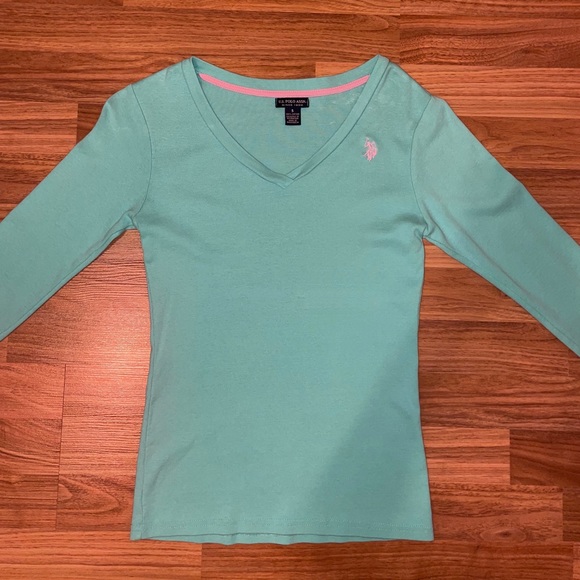 Polo Ralph Lauren Tops - V-Neck Polo Long-Sleeve